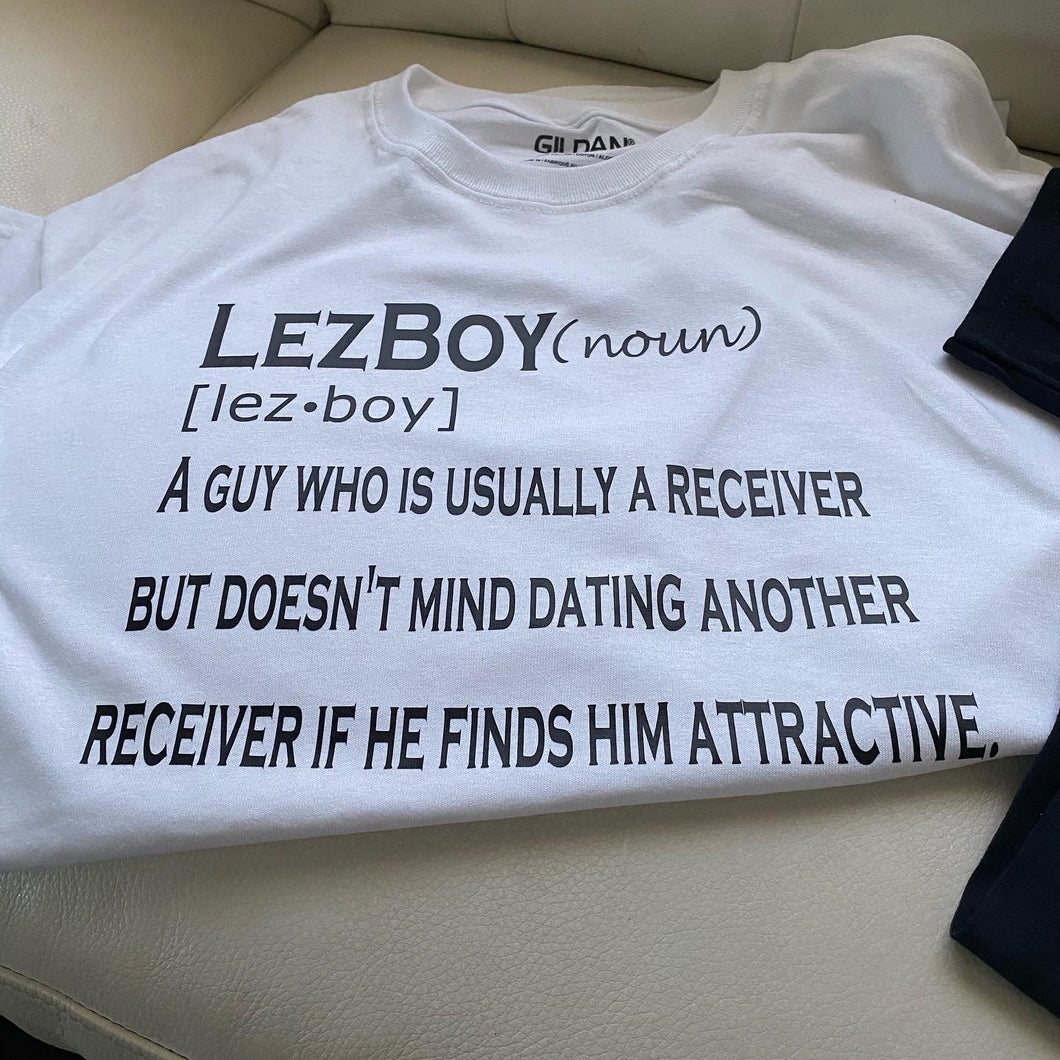 White LEZBOY Tee